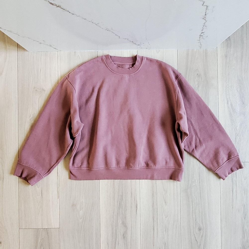 Lululemon Sweater Womens XS Spiced Chai Perfectly Oversized Crew Sweatshirt
